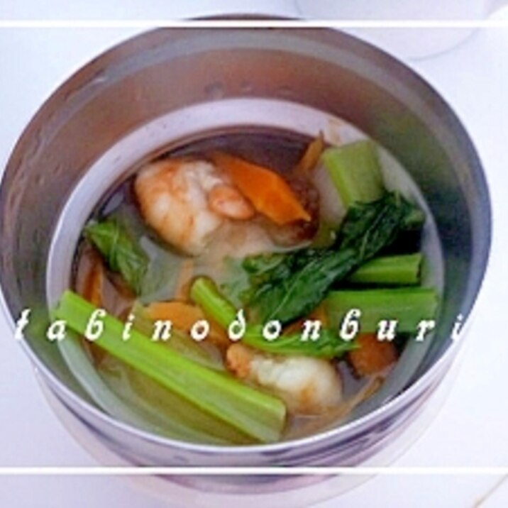 タイ風エビのすっぱ辛いスープ スープジャー利用♪